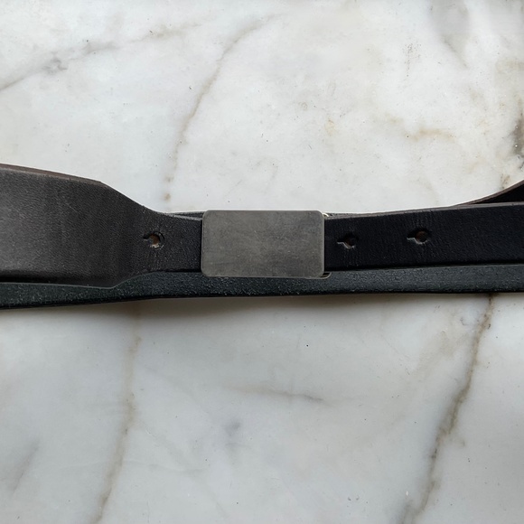 ISSEY MIYAKE Vintage Belt Black Leather Luxury RARE Japan L 36in-40in